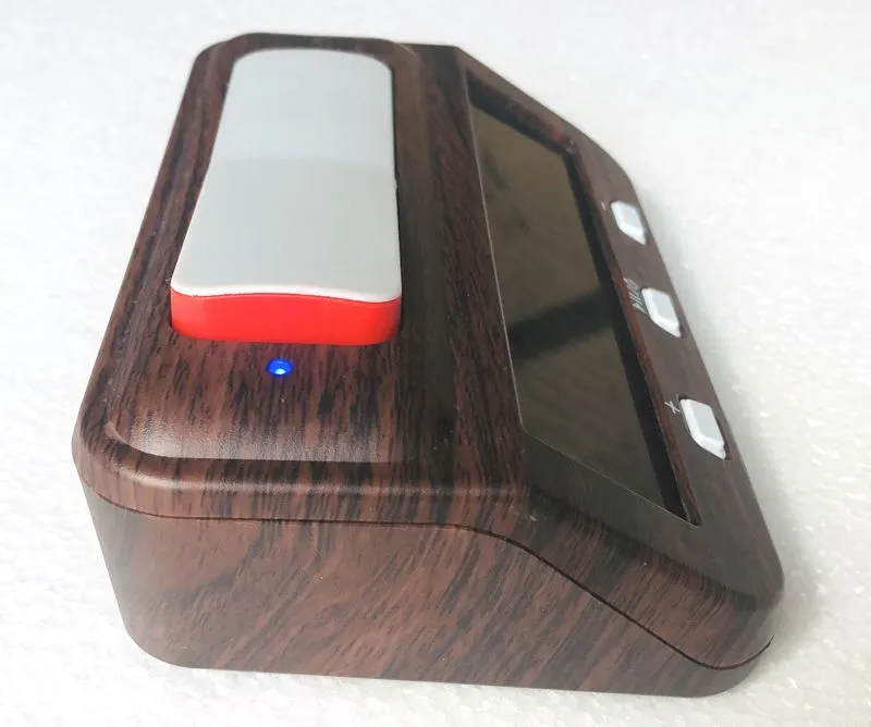 Reloj Digital de ajedrez Inforchess imitación madera - lateral