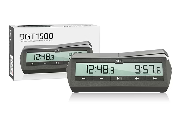 Reloj digital para ajedrez DGT 1500 con caja y manual