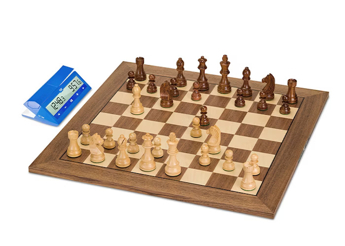 Reloj digital para ajedrez DGT 1500 color azul con tablero