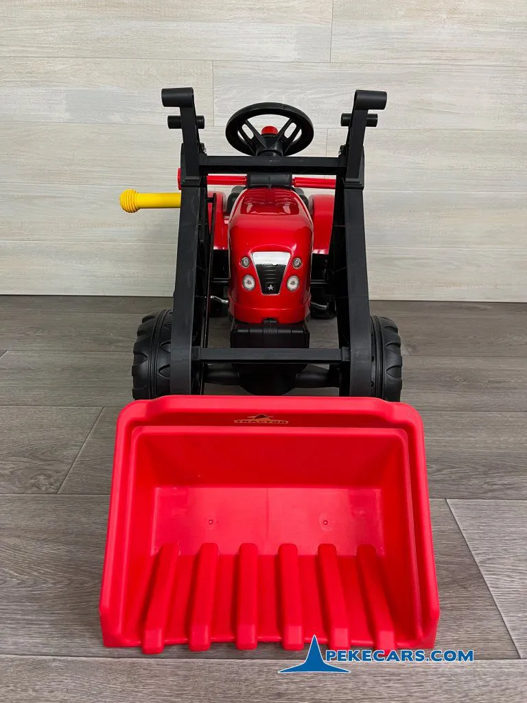 Tractor a pedales infantil con pala remolque y excavadora