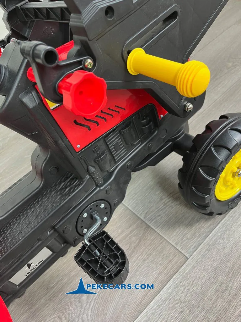 Tractor a pedales infantil con pala remolque y excavadora