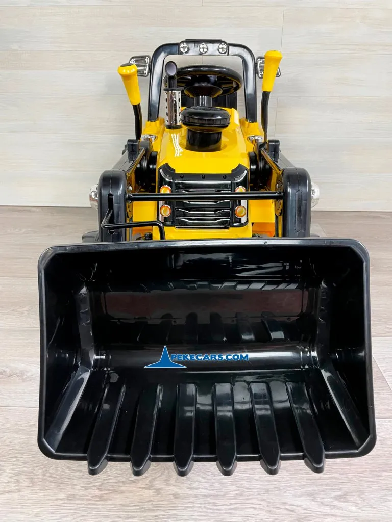 TRACTOR ELÉCTRICO PALA EXCAVADORA DELANTERA 12V 2.4G S/H SPEED CAT STYLE vista frontal pala