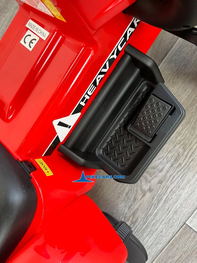Tractor Electrico Peketrac 3100 12V 2.4G Rojo interior