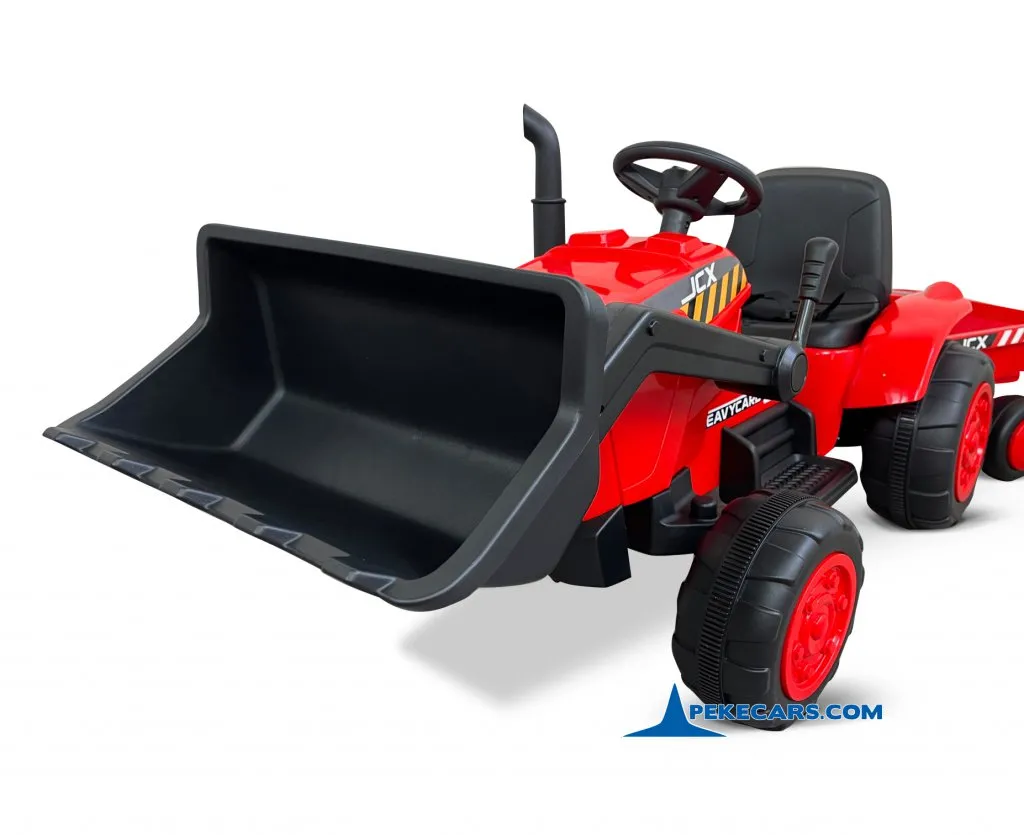 Tractor Electrico Peketrac 3100 12V 2.4G Rojo