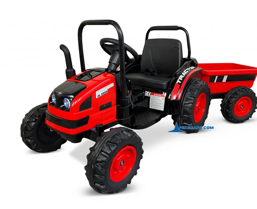 Tractor Electrico Peketrac 4100 12V 2.4G Rojo