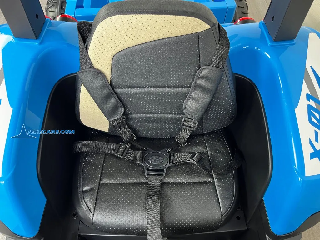 Tractor Electrico Peketrac 5200 con Remolque 2.4G 24V Azul asiento