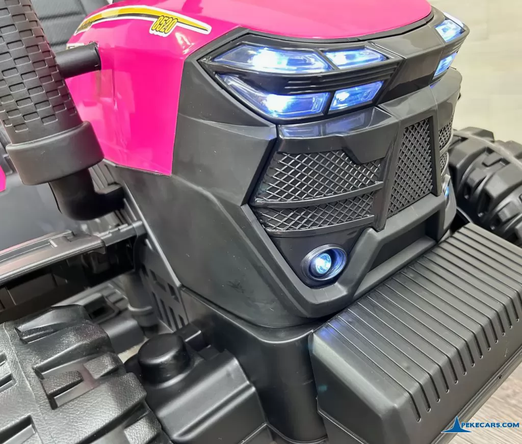 tractores infantiles peketrac 6100 24v rosa