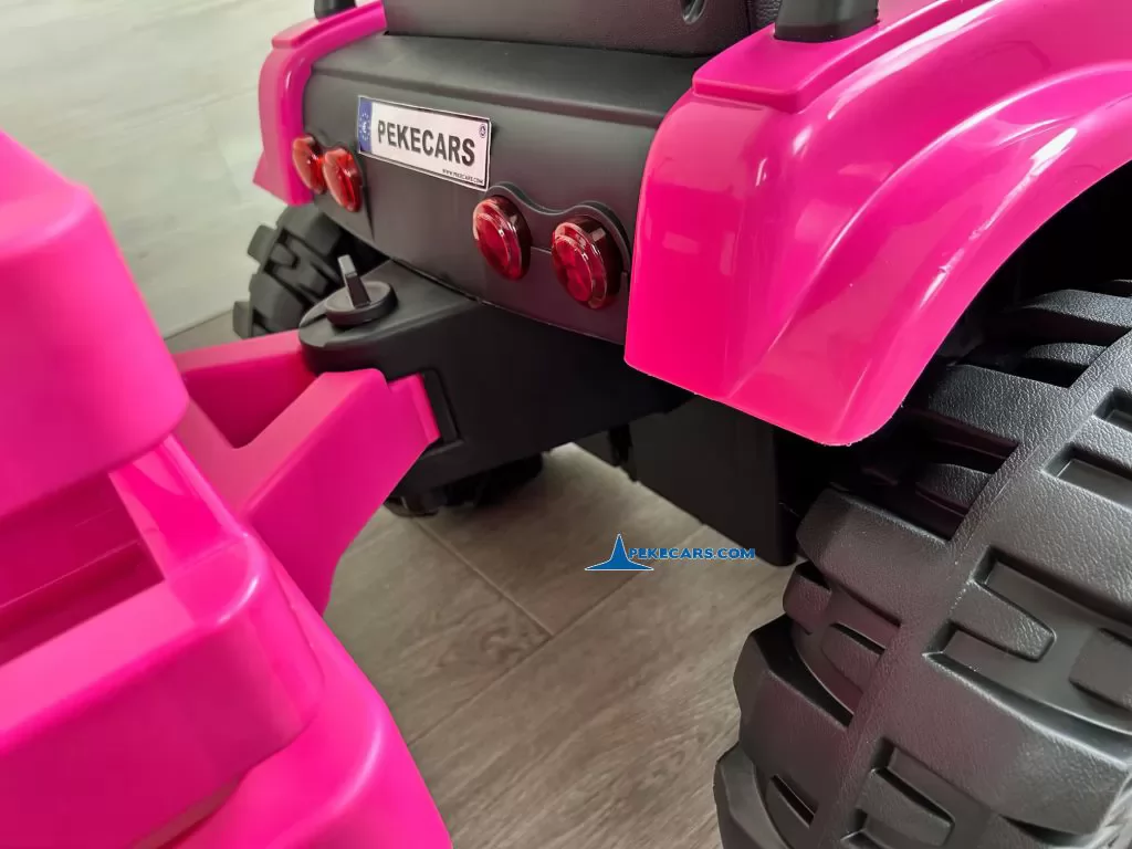 tractores infantiles peketrac 6100 24v rosa