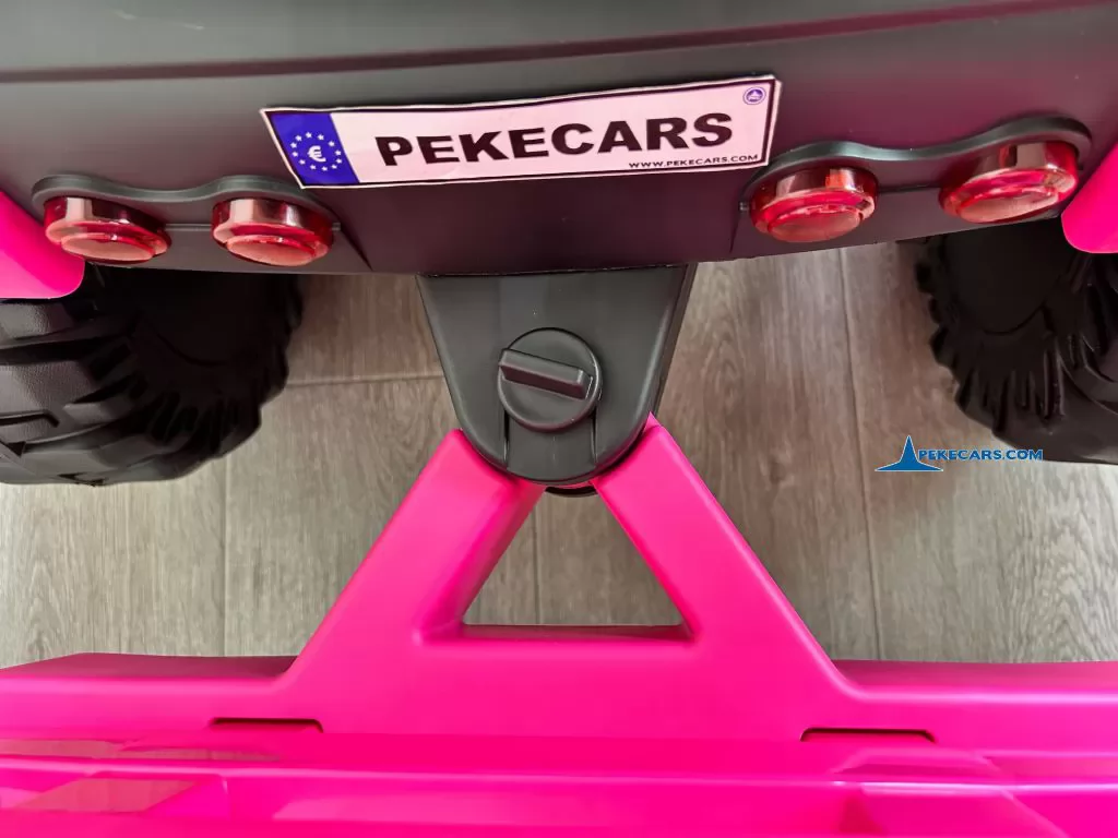 tractores infantiles peketrac 6100 24v rosa