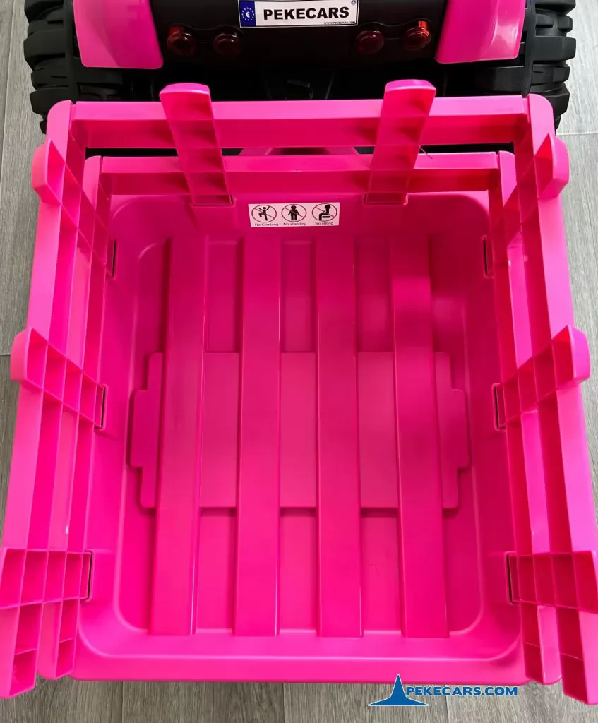 tractores infantiles peketrac 6100 24v rosa