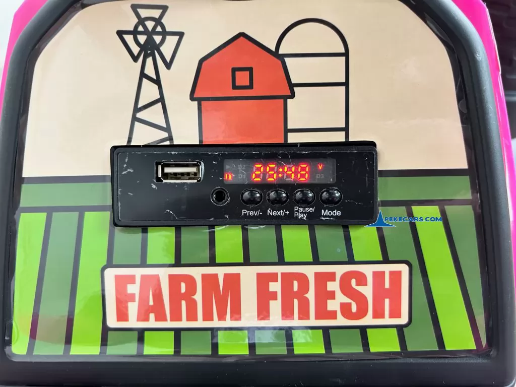 tractores infantiles peketrac 6100 24v rosa