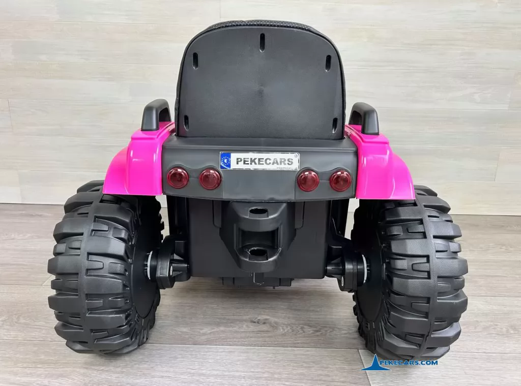 tractores infantiles peketrac 6100 24v rosa