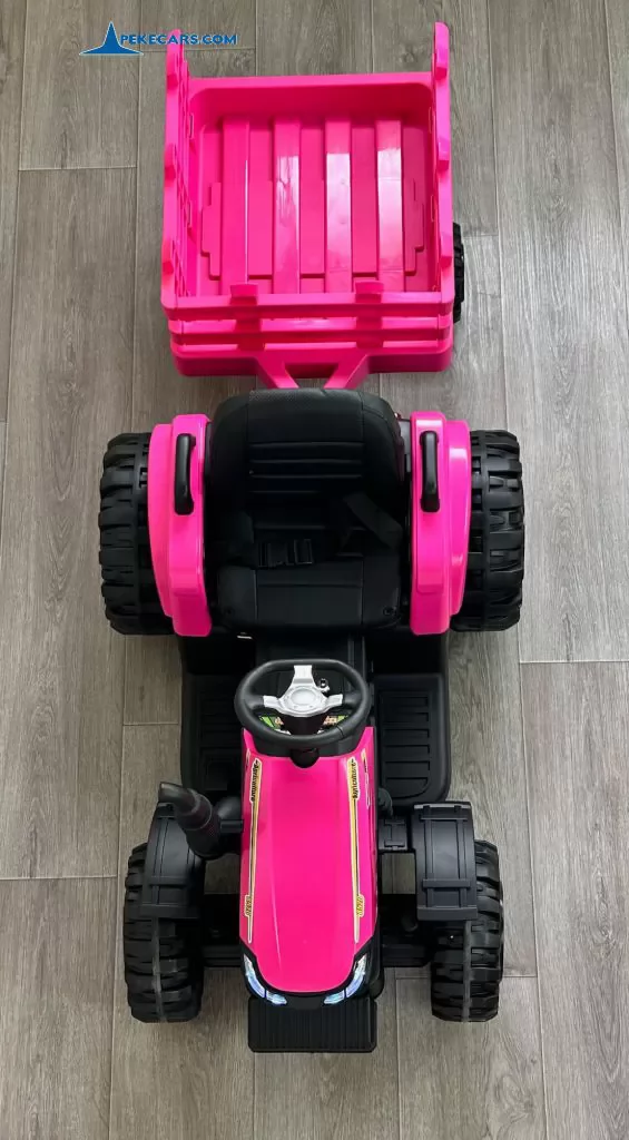 tractores infantiles peketrac 6100 24v rosa