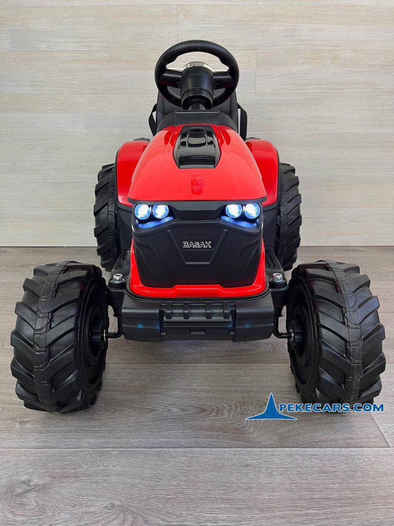 tractor electrico niños peketrac 8100 24v rojo