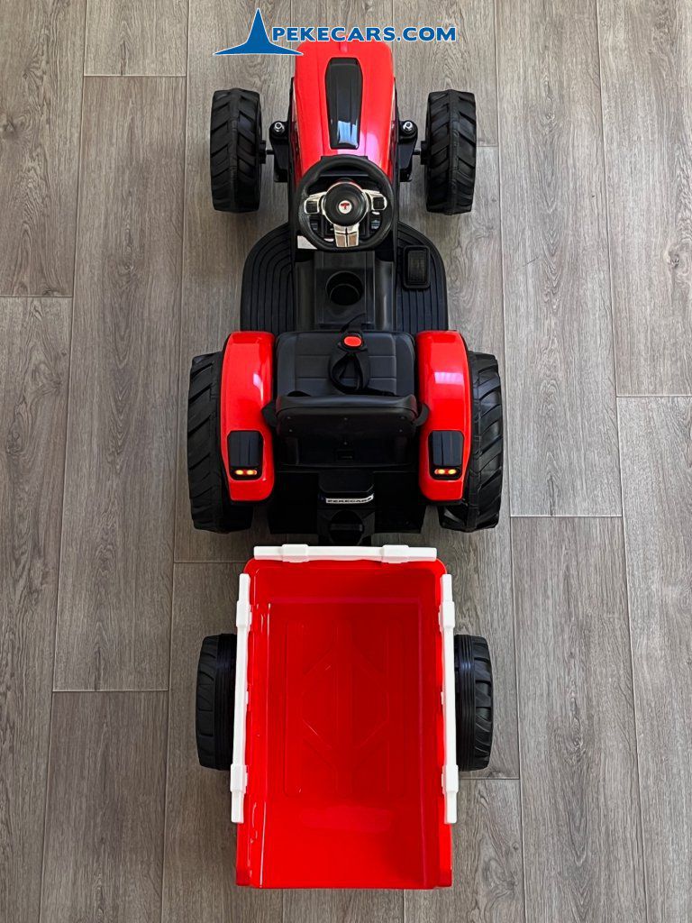 peketrac 8100 24v rojo tractor electrico niños