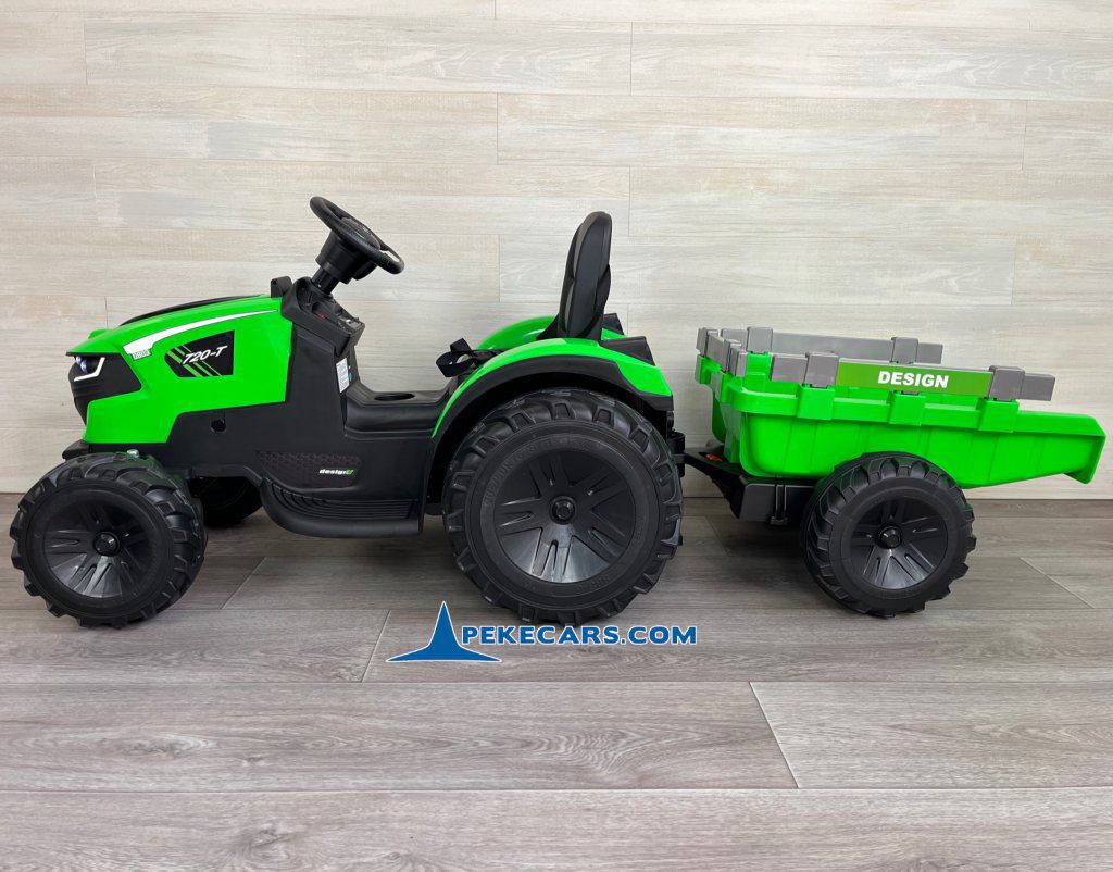 tractores infantiles peketrac 8100 24v verde