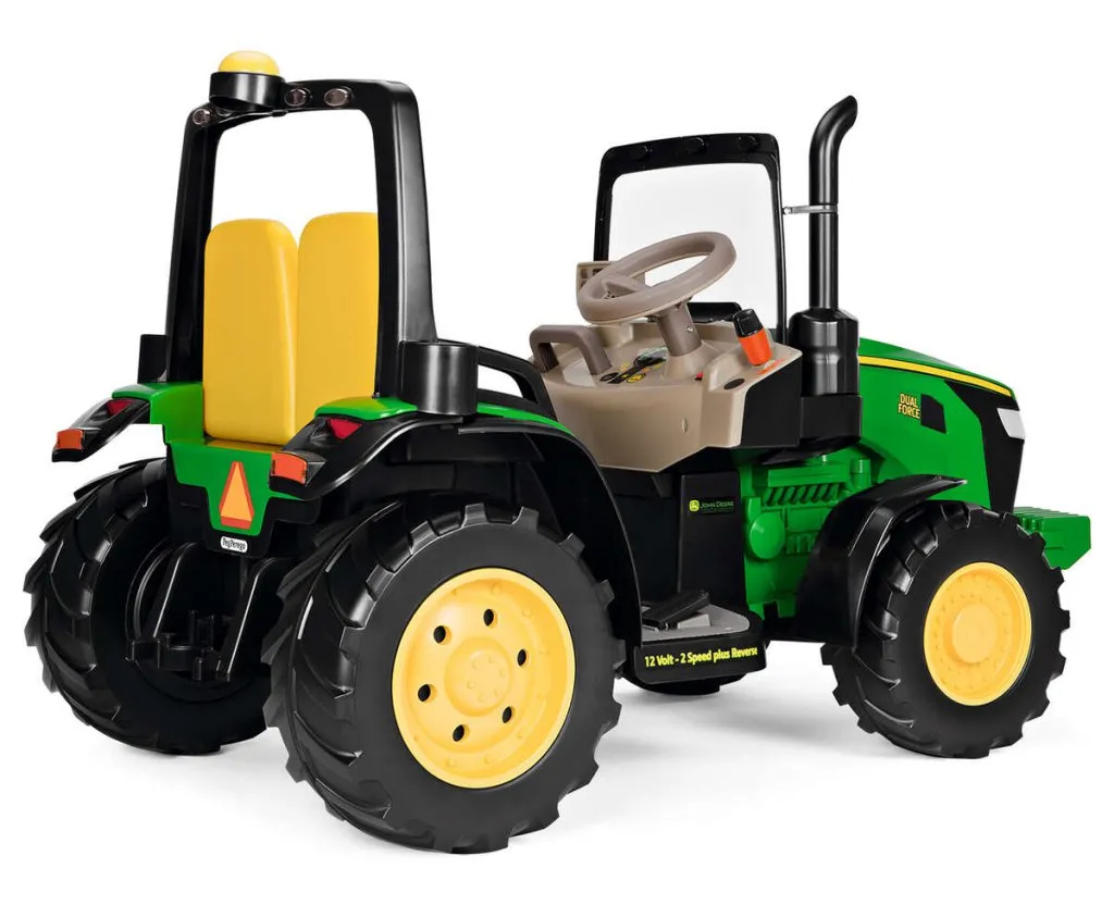 Tractor Eléctrico Infantil John Deere Dual Force 2 Plazas 12V - ruedas