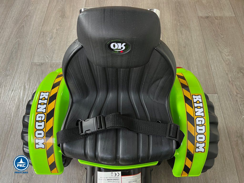 Tractor niños electrico claas style verde con pala delantera