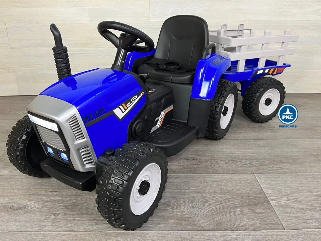 tractor niños bateria Peketrac 5100 12V Azul