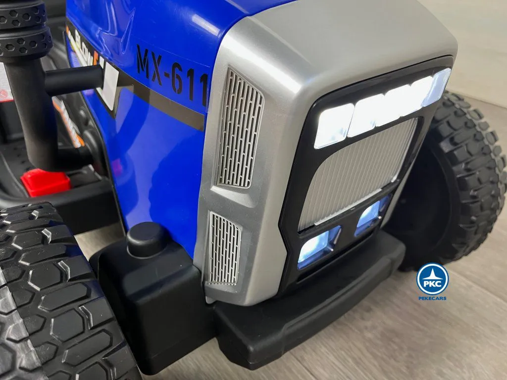 tractor de bateria para niños Peketrac 5100 12V Azul