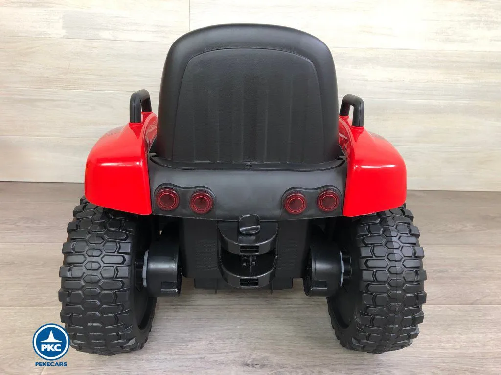 Tractor Eléctrico Peketrac 5100 12V Rojo parte trasera