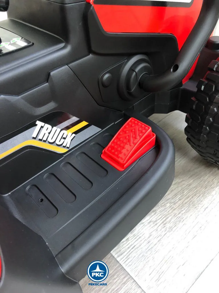Tractor Eléctrico Peketrac 5100 12V Rojo pedal