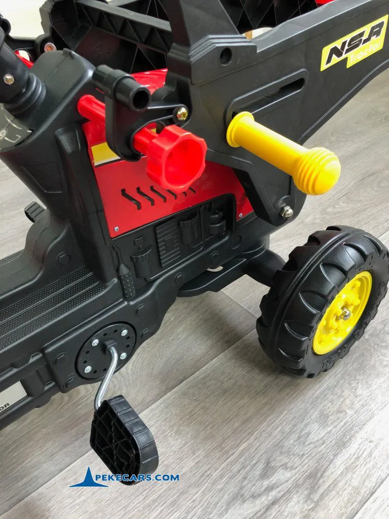 Tractor a pedales 3005 con remolque y pala delantera rueads