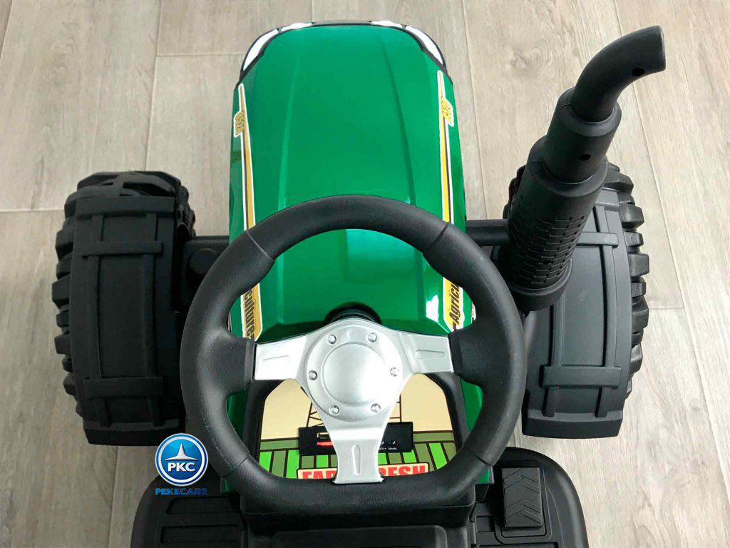Tractor electrico Peketrac 6100 Verde vista volante