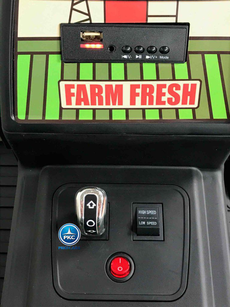 Tractor electrico Peketrac 6100 Verde vista panel de control