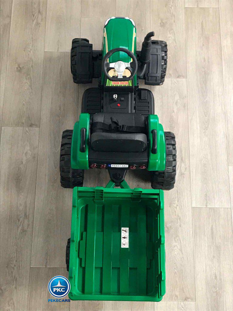 Tractor electrico Peketrac 6100 Verde vista desde arriba