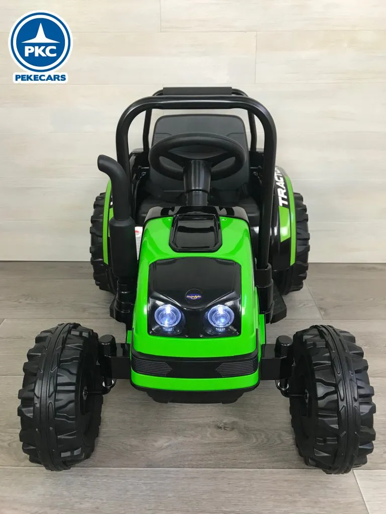 Tractor Electrico Peketrac 4100 12V 2.4G Verde - vista frontal