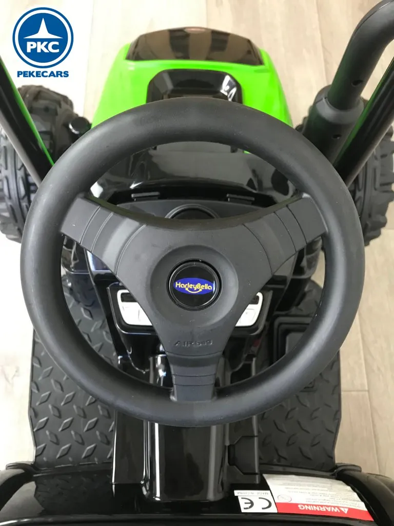 Tractor Electrico Peketrac 4100 12V 2.4G Verde - vista volante