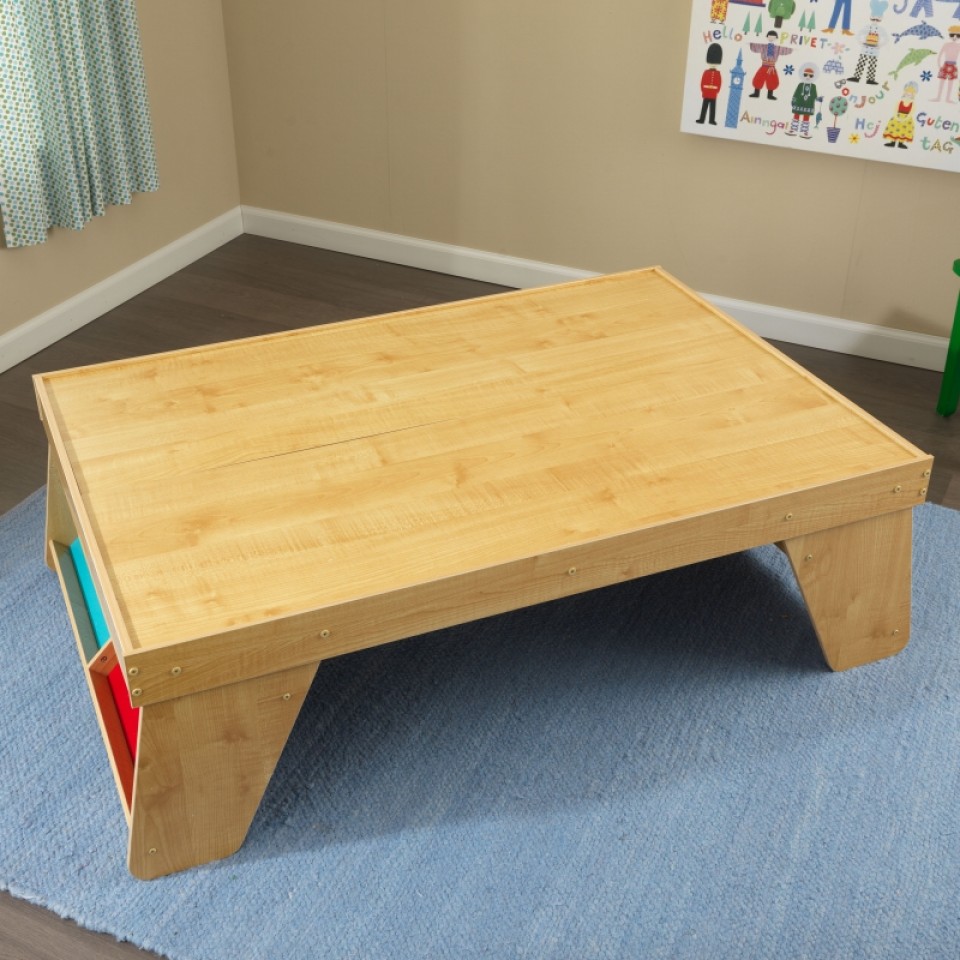 kidkraft set de trenes con mesa estacion y cascada natural 18001-4