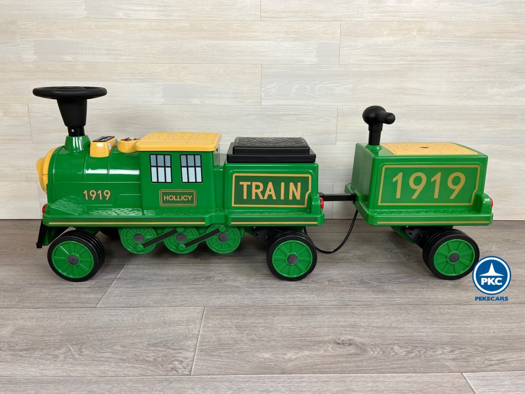 Tren electrico clasico 1919 12V Verde lateral