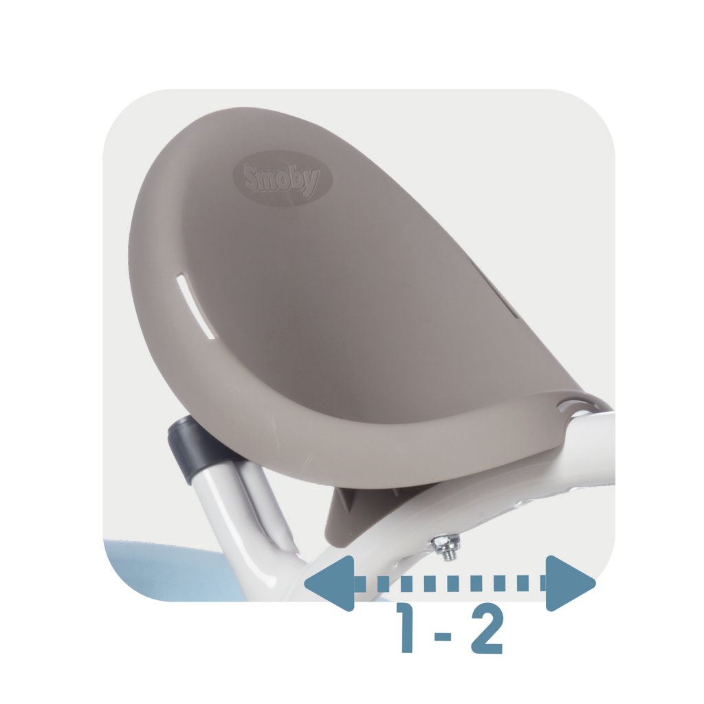 Triciclo Baby Balade Azul - posiciones asiento