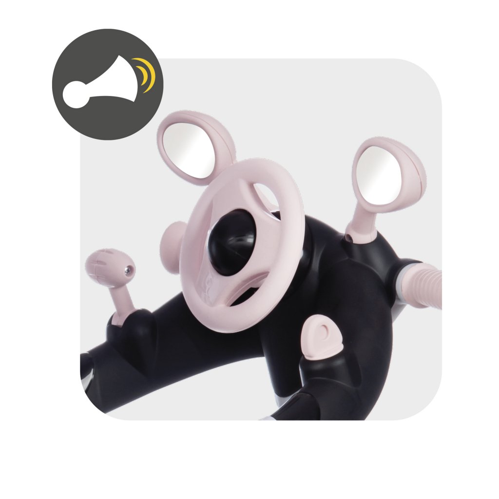 Triciclo Baby Driver Confort Rosa - bocina