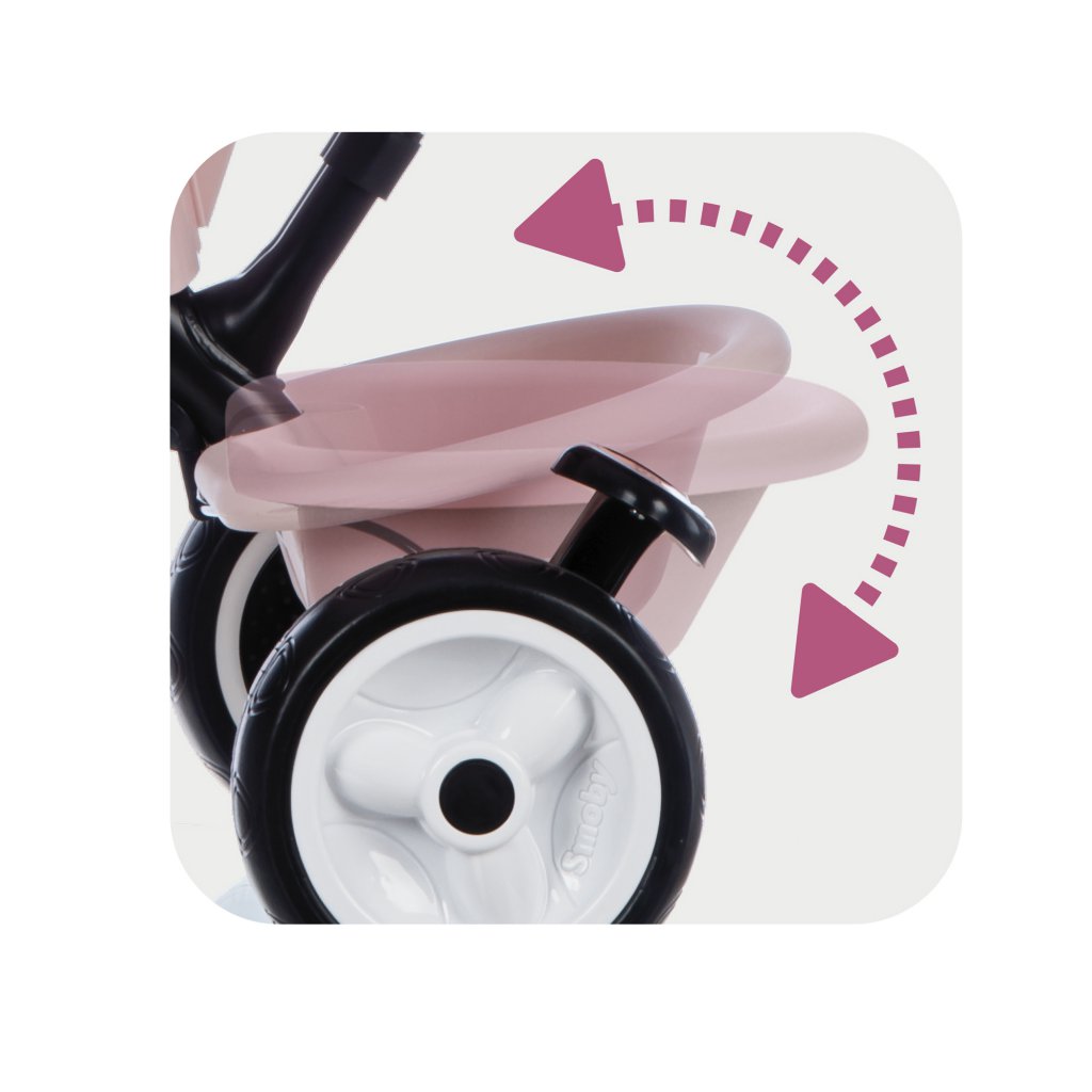 Triciclo Baby Driver Confort Rosa - volquete